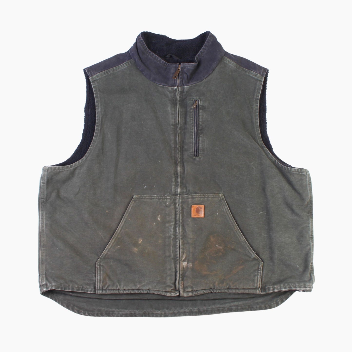 Lined Vest - Washed Green