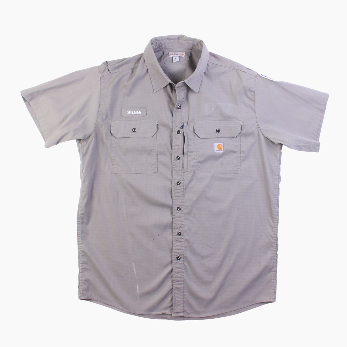 Short Sleeve Work Shirt - Grey