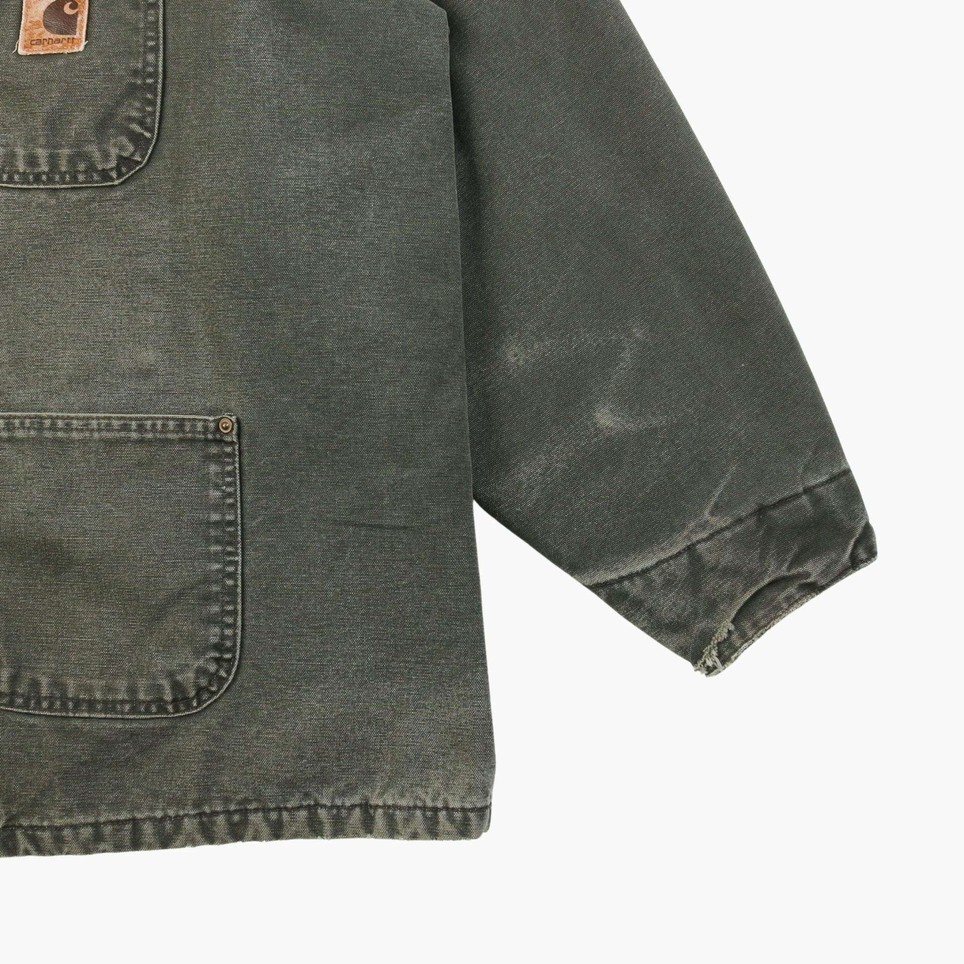 Carhartt sandstone chore coat best sale