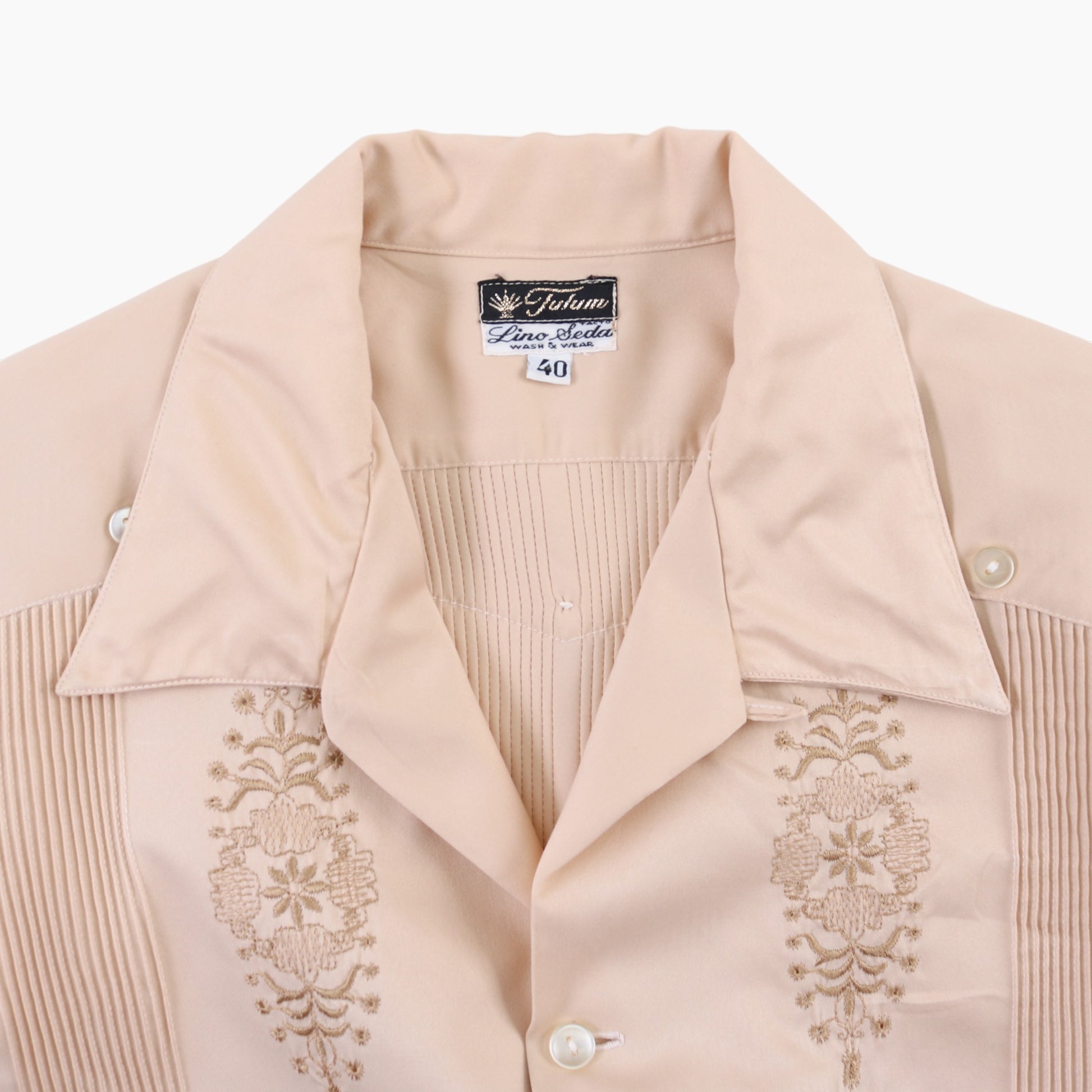 Vintage Cuban Guayabera Shirt