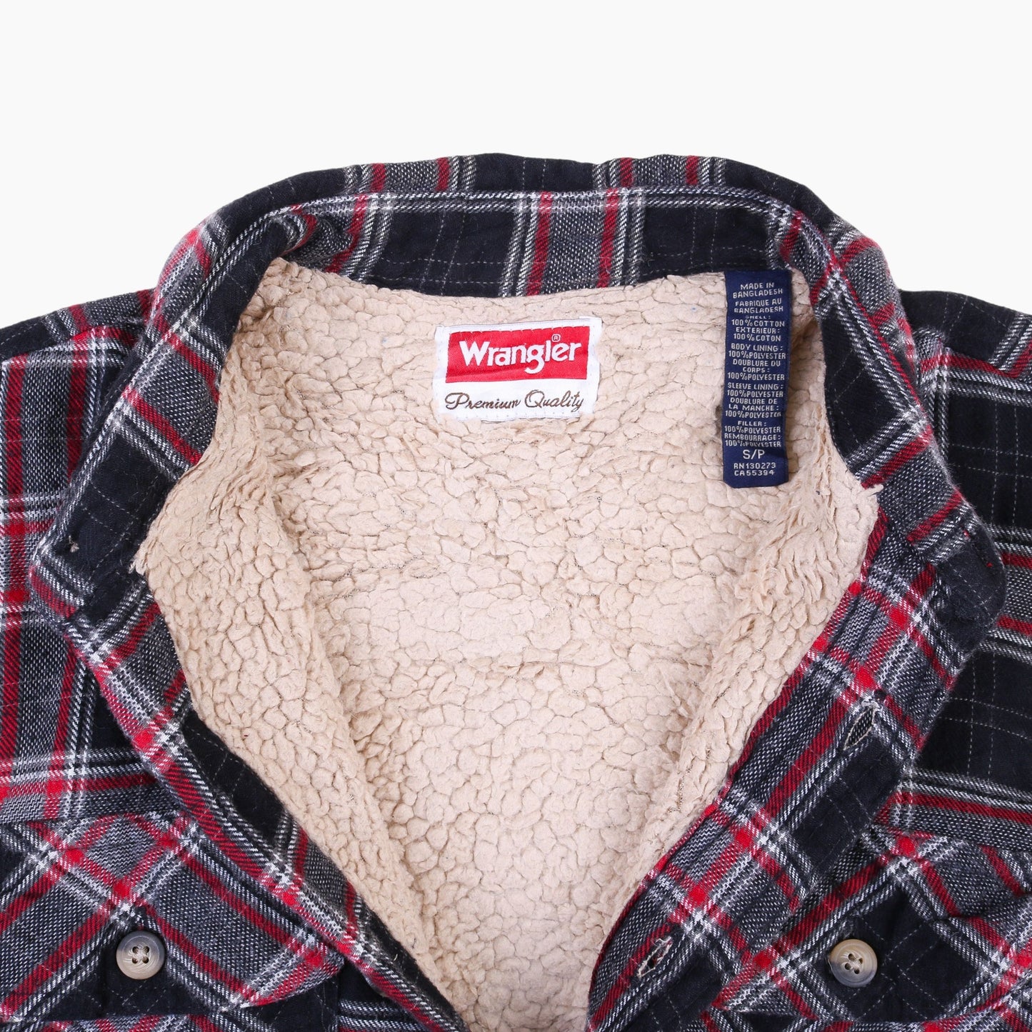 Vintage Flannel Overshirt - Black Check