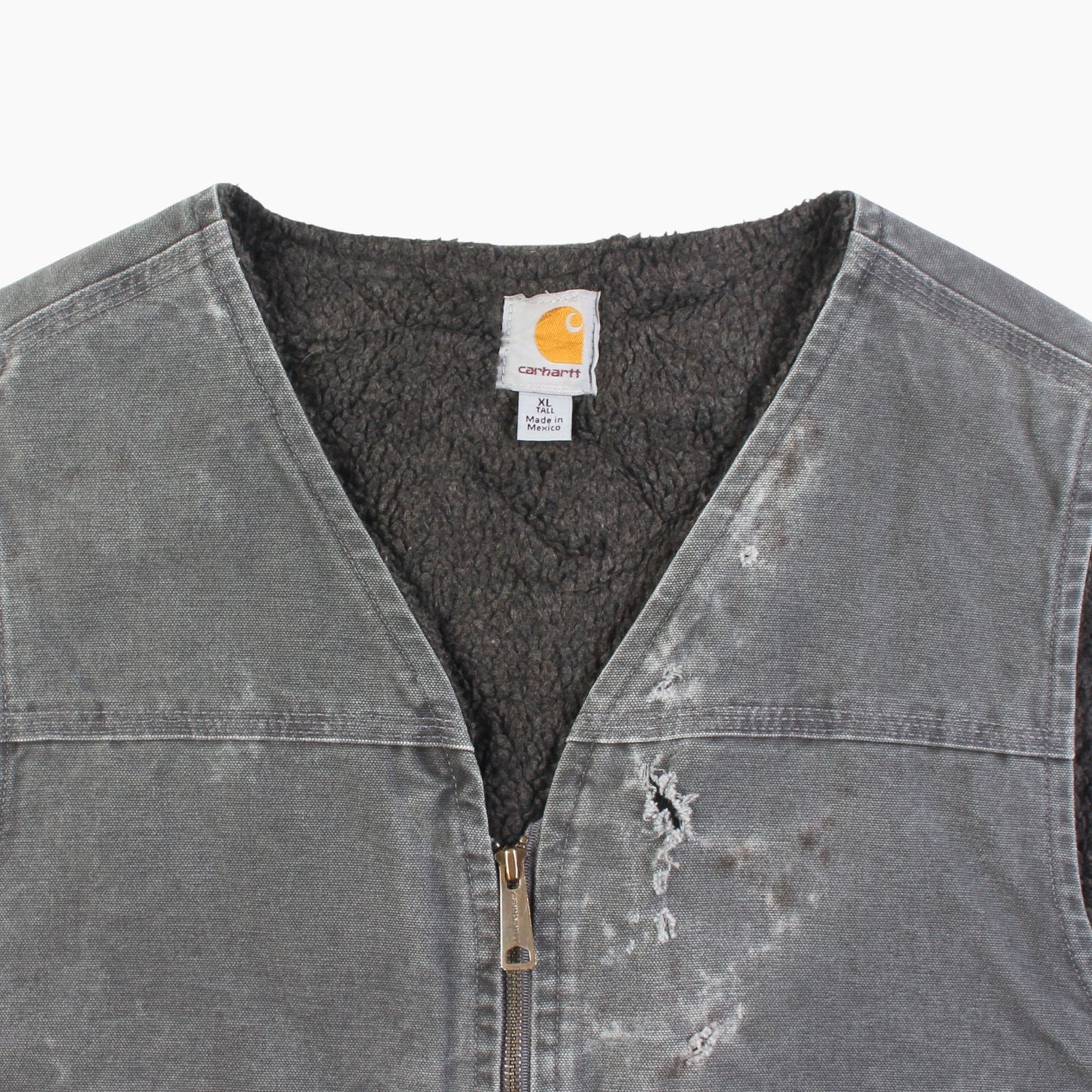 Lined Vest - Washed Grey