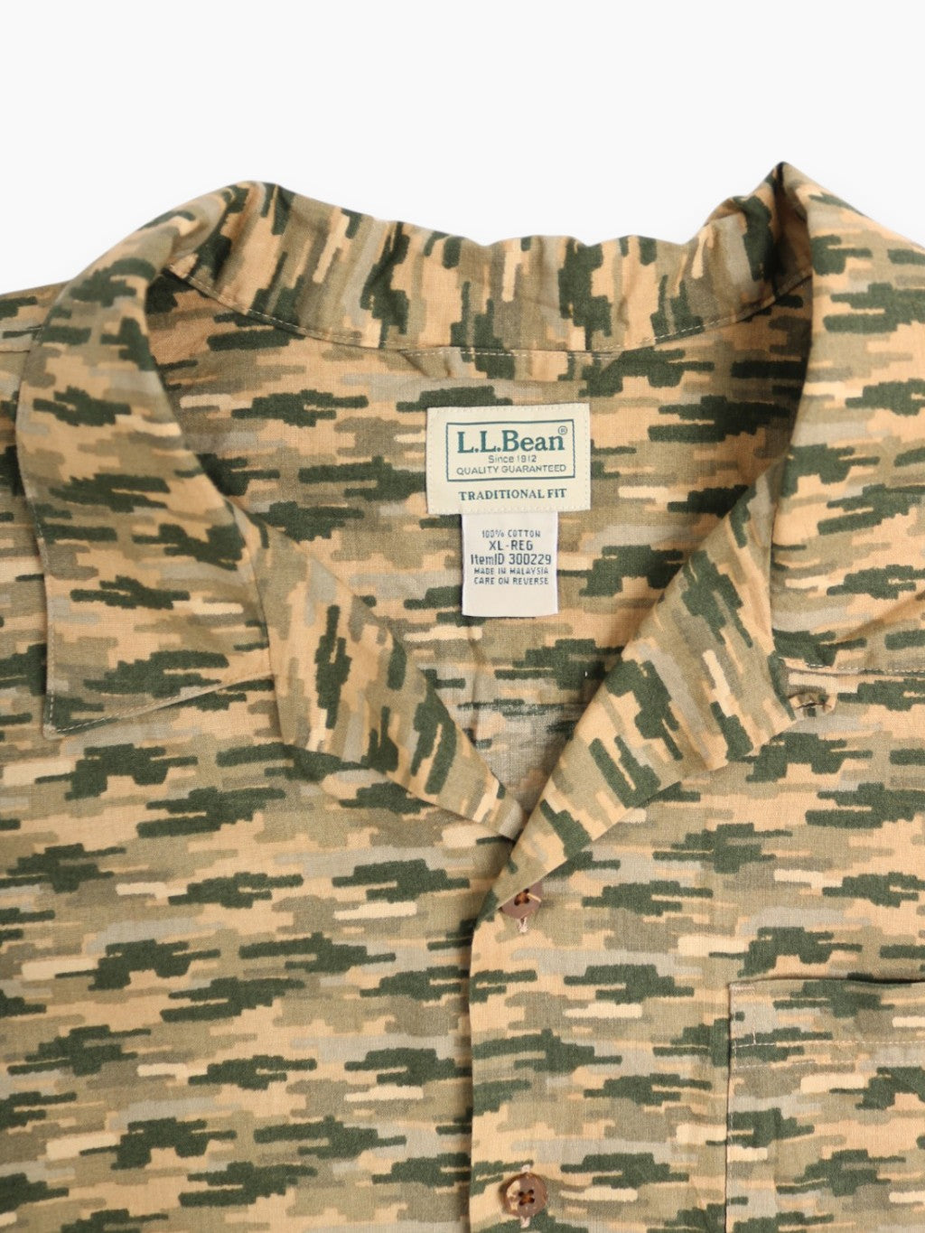 Vinatge Shirt - Green Camouflage