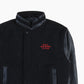 Vintage Varsity 'FCL' Bomber Jacket - Black