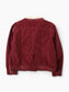 Lined Cord Trucker Jacket - Red