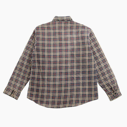 Vintage Flannel Overshirt - Navy Check