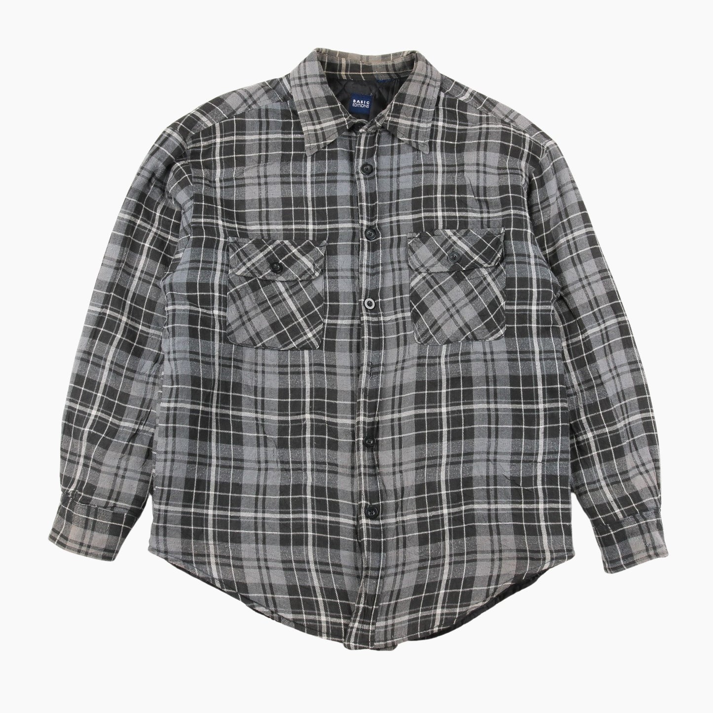 Vintage Flannel Overshirt - Grey Check