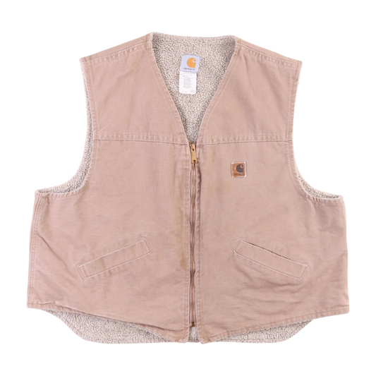 Lined Vest - Beige