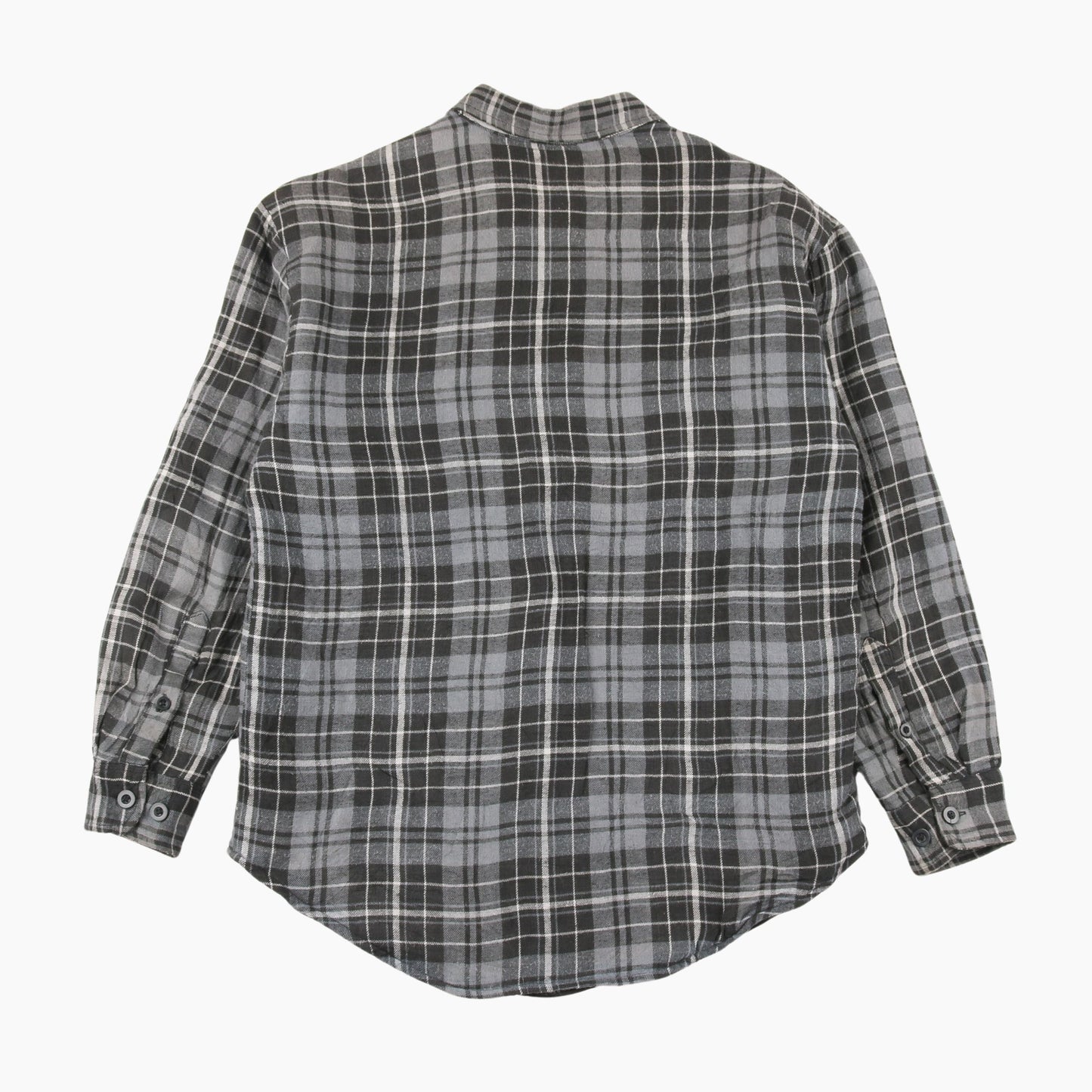 Vintage Flannel Overshirt - Grey Check