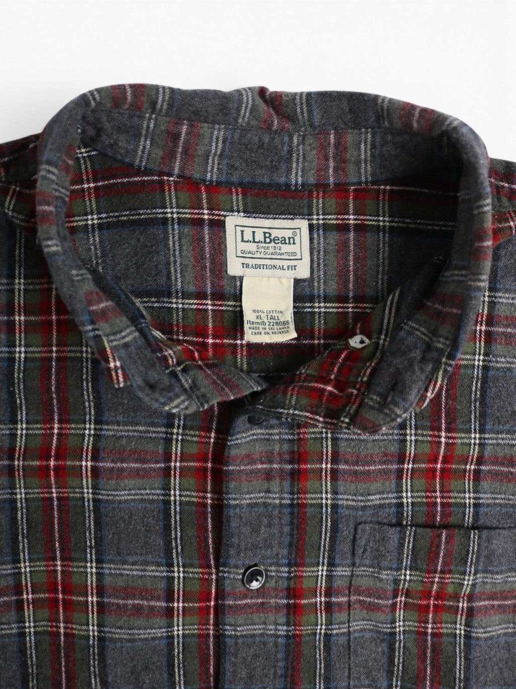 Vintage Flannel Shirt - Grey Check