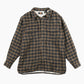 Vintage Flannel Overshirt - Navy & Green Check