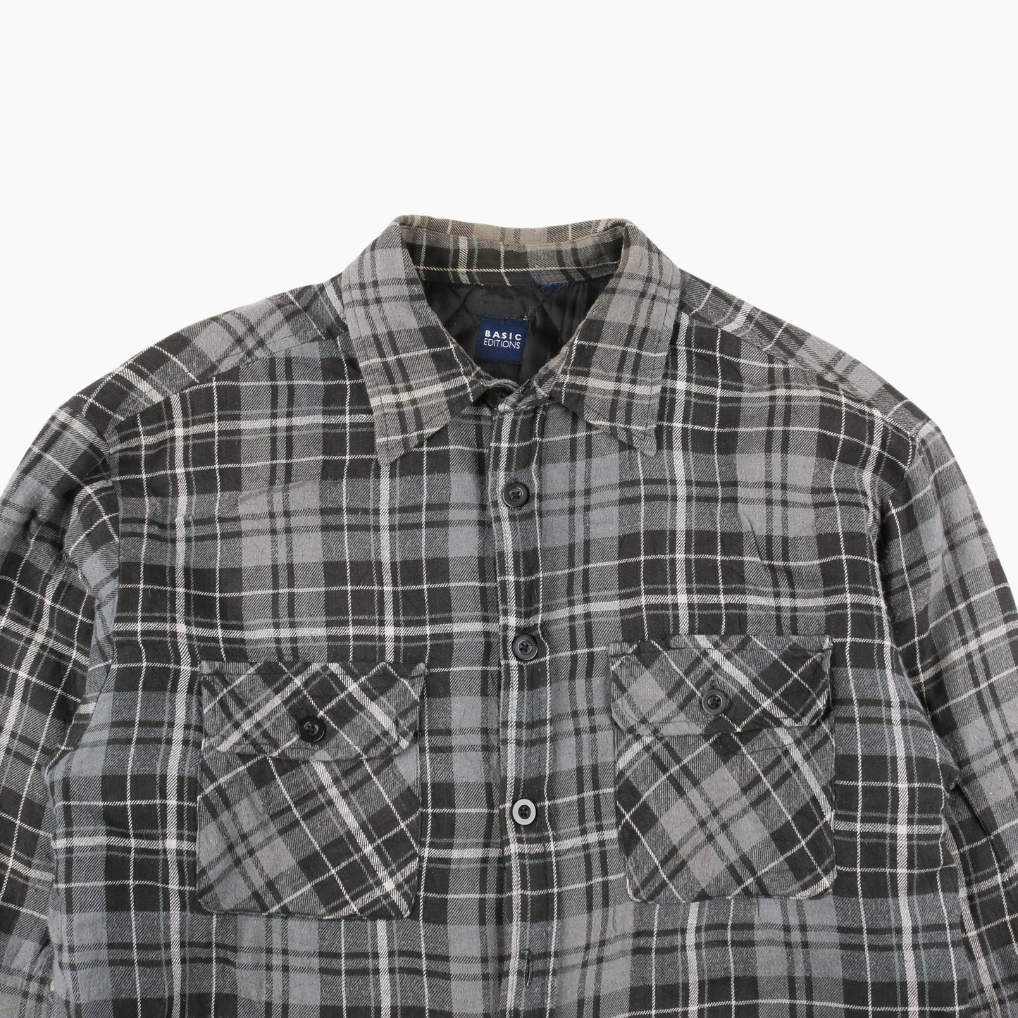 Vintage Flannel Overshirt - Grey Check