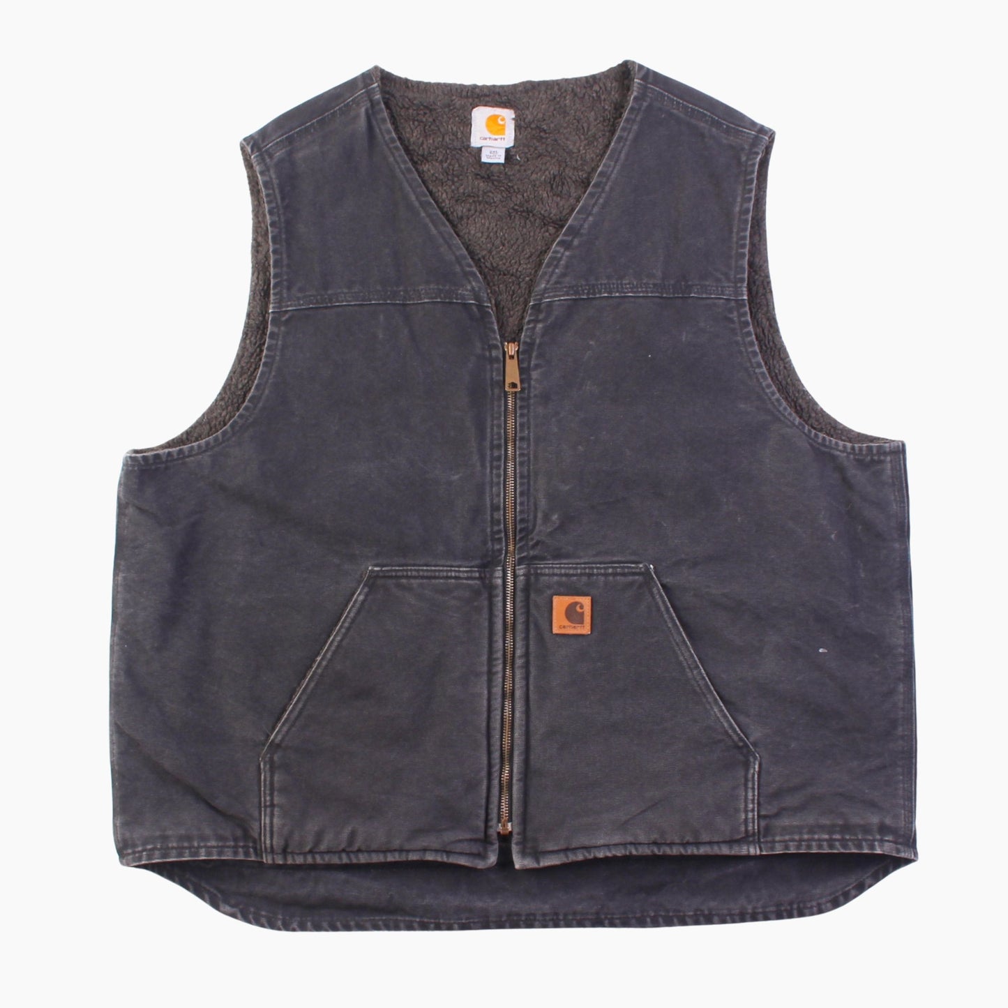 Lined Vest - Washed Black