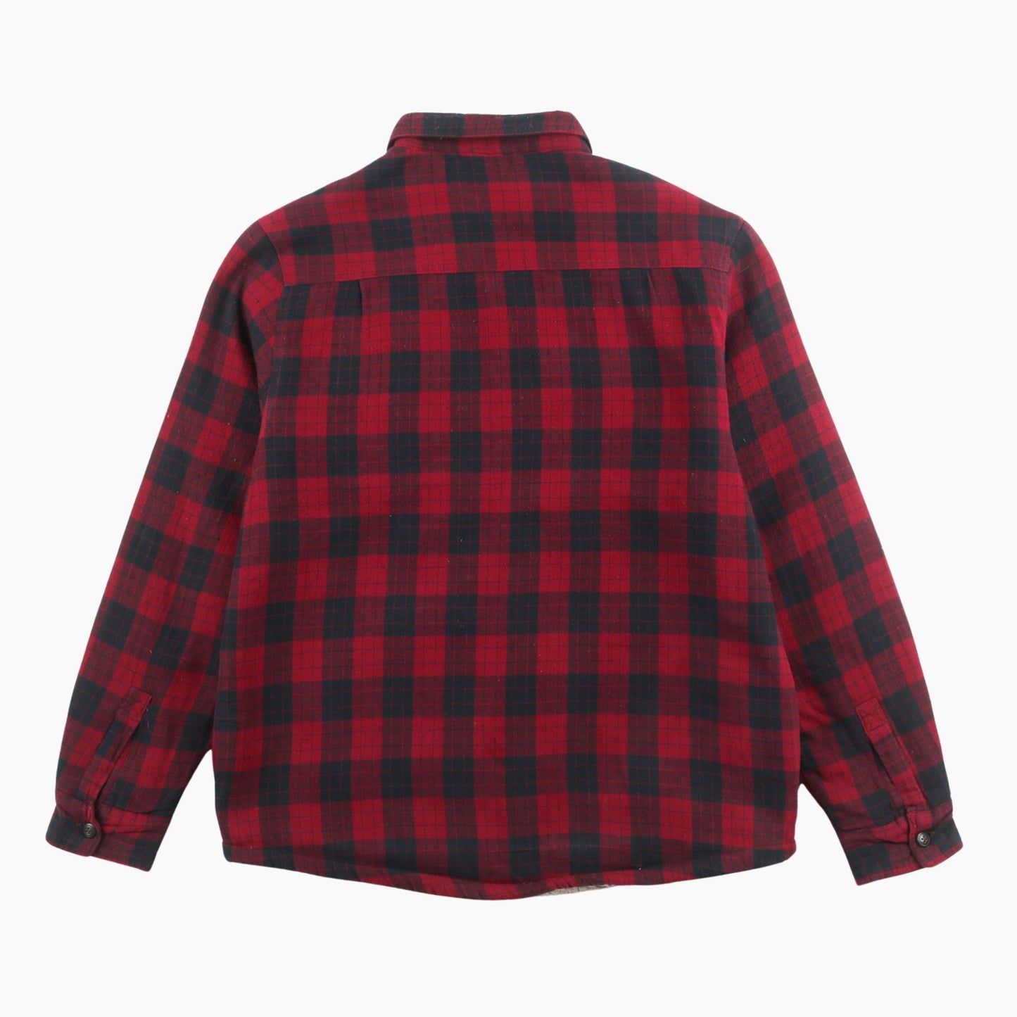 Vintage Flannel Overshirt - Red Check