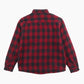 Vintage Flannel Overshirt - Red Check