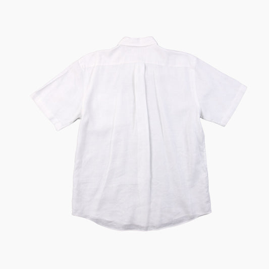 Vintage Shirt - White Linen - American Madness