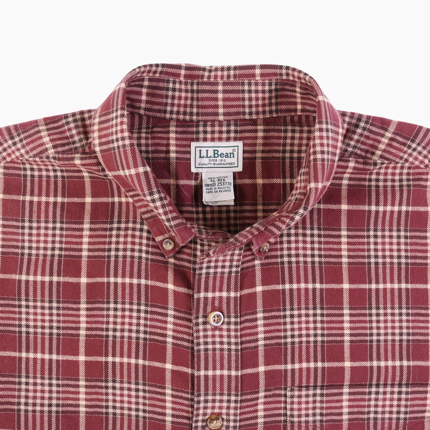 Vintage Shirt - Maroon Flannel