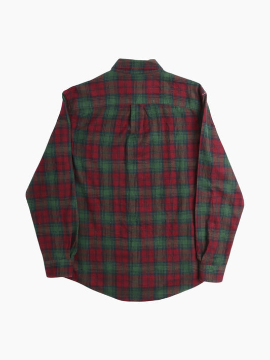 Vintage Flannel Shirt - Red Check