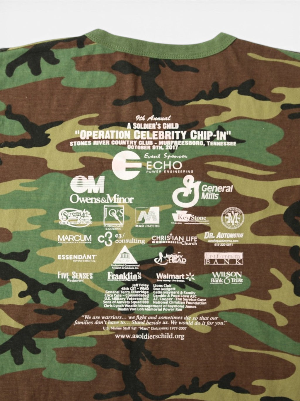 'Soldiers Child Foundation' Woodland Camouflage T-Shirt