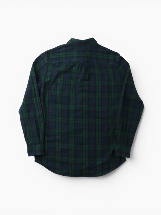 Vintage Flannel Shirt - Green Check