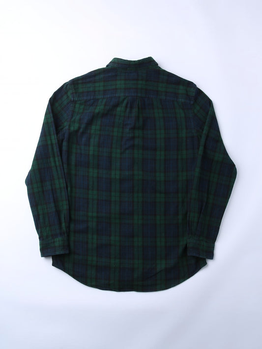 Vintage Flannel Shirt - Green Check