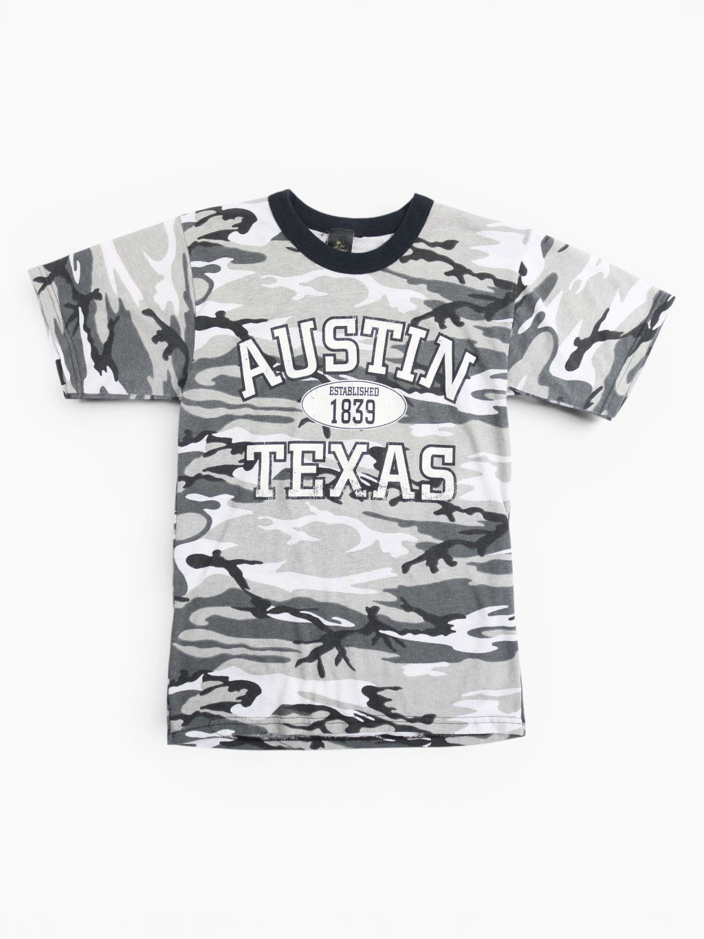 'Austin Texas' Snow Camouflage T-shirt