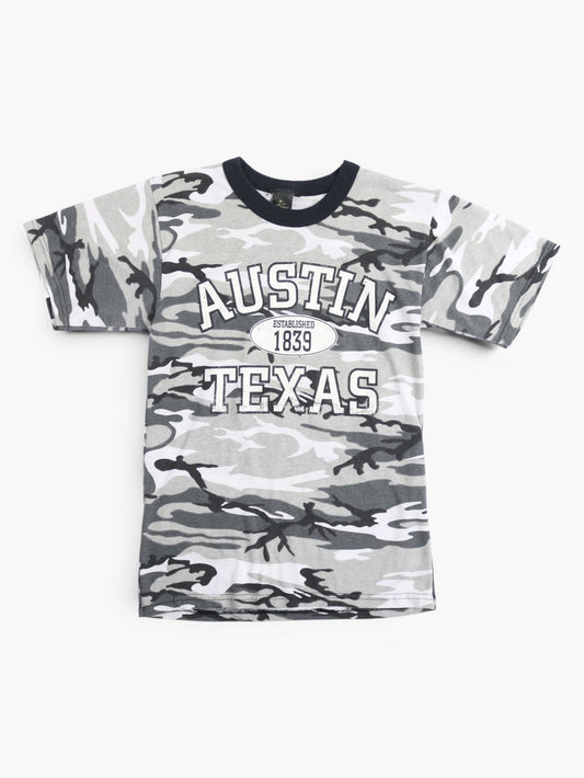'Austin Texas' Snow Camouflage T-shirt