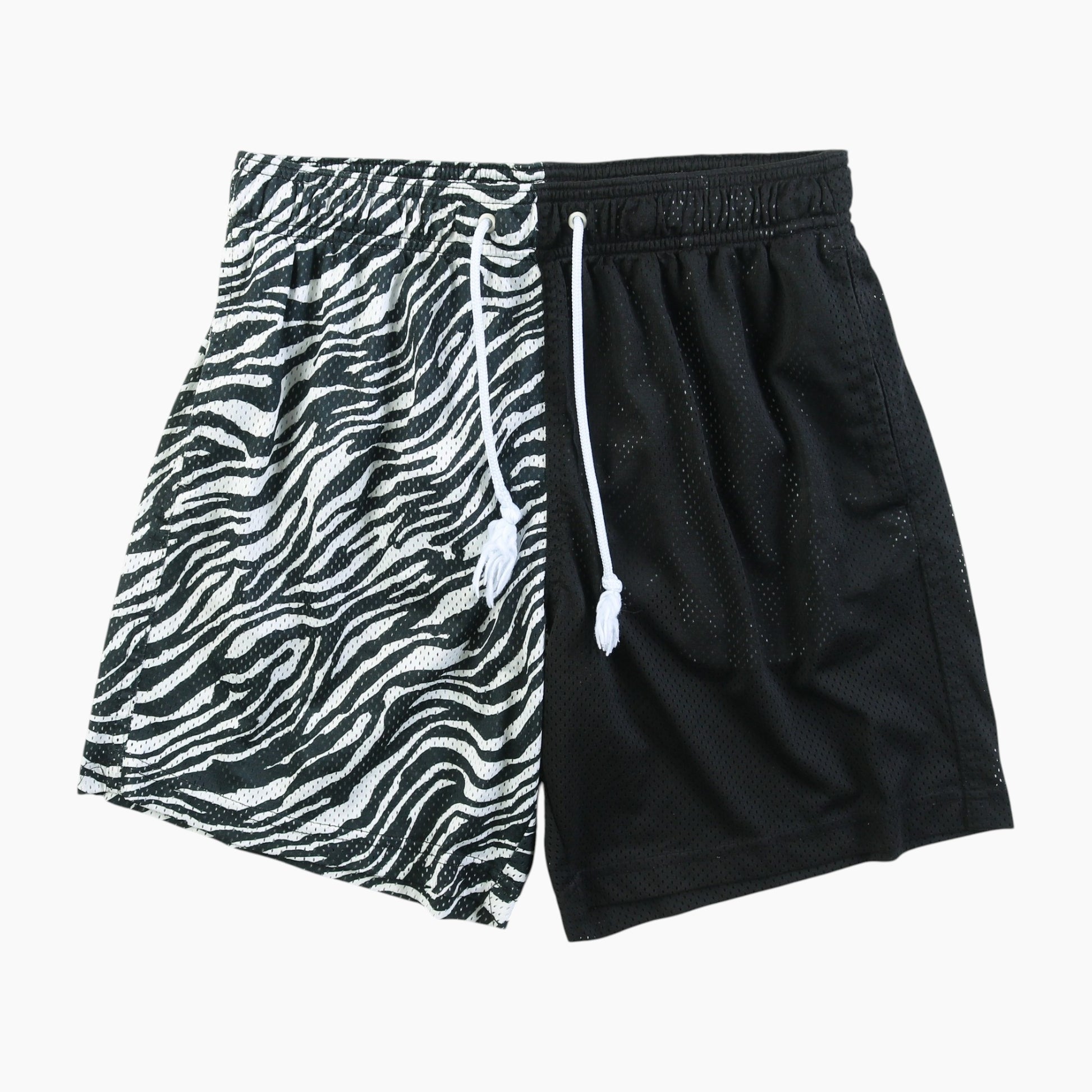 'Zebra Split' Basketball Shorts