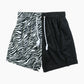 'Zebra Split' Basketball Shorts