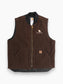 Lined Vest - Brown
