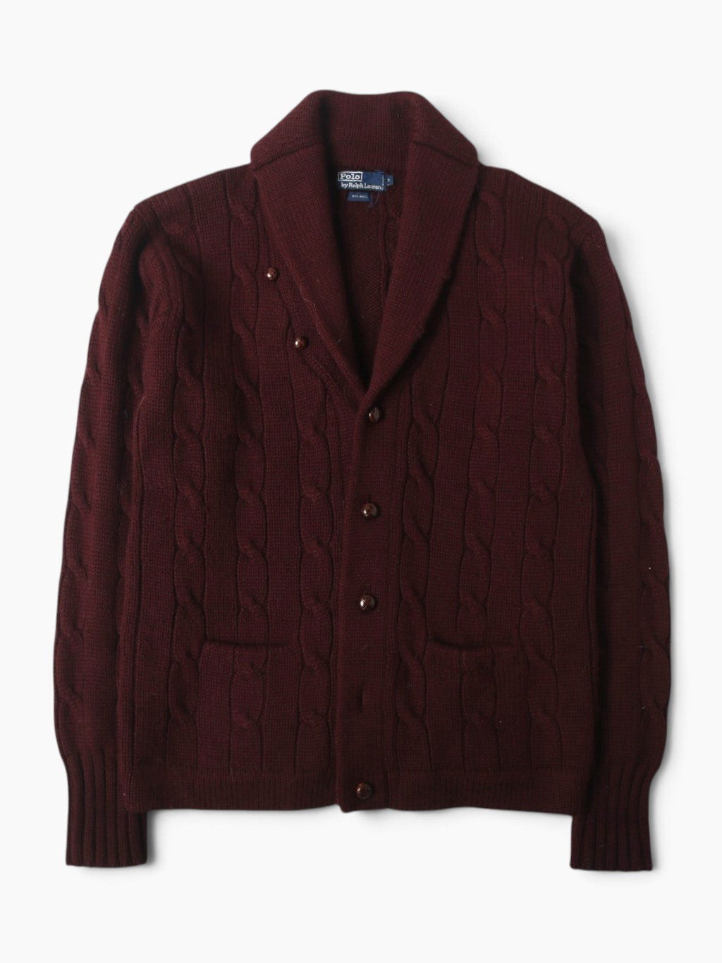 Wool Knit Shawl Cardigan