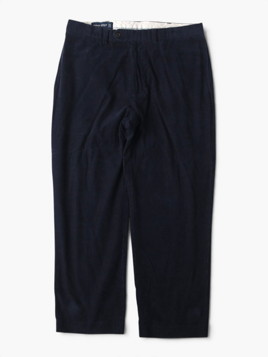 Vintage Corduroy Trousers - Navy - 36/32
