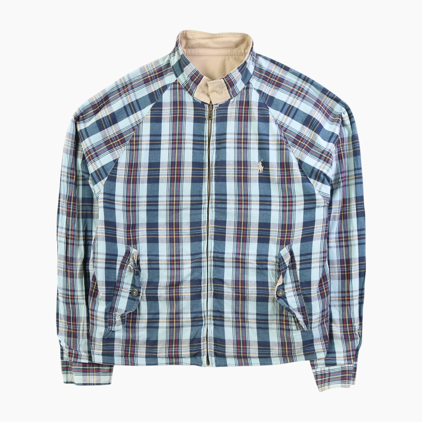 Vintage Reversible Harrington Jacket - Checkered