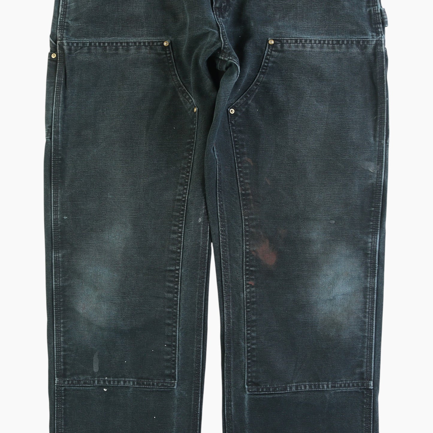 Vintage Double Knee Carpenter Pants - Black - 36/34