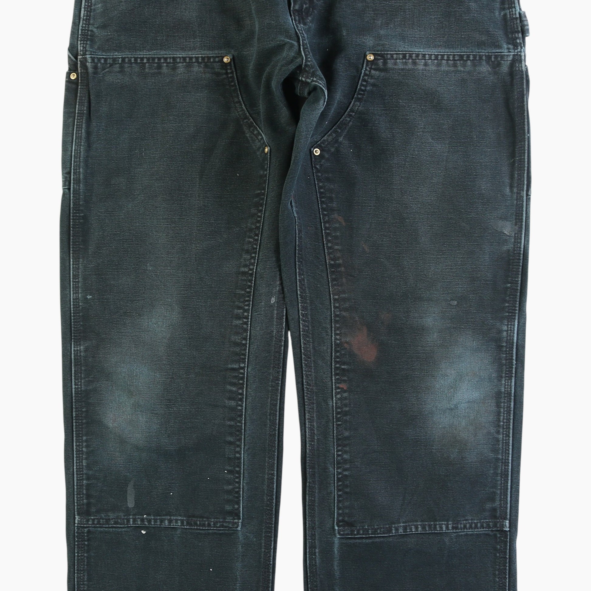 Vintage Double Knee Carpenter Pants - Black - 36/34