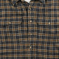 Vintage Flannel Overshirt - Navy & Green Check