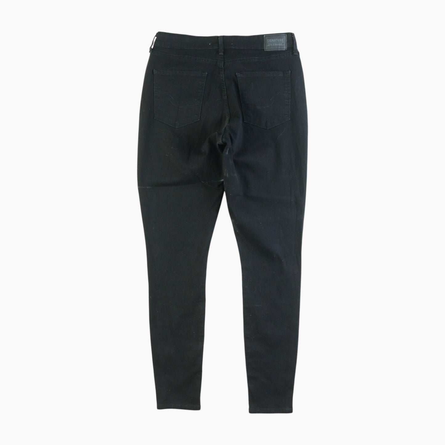 Vintage Signature High Rise Skiny Jeans - Black 31/32