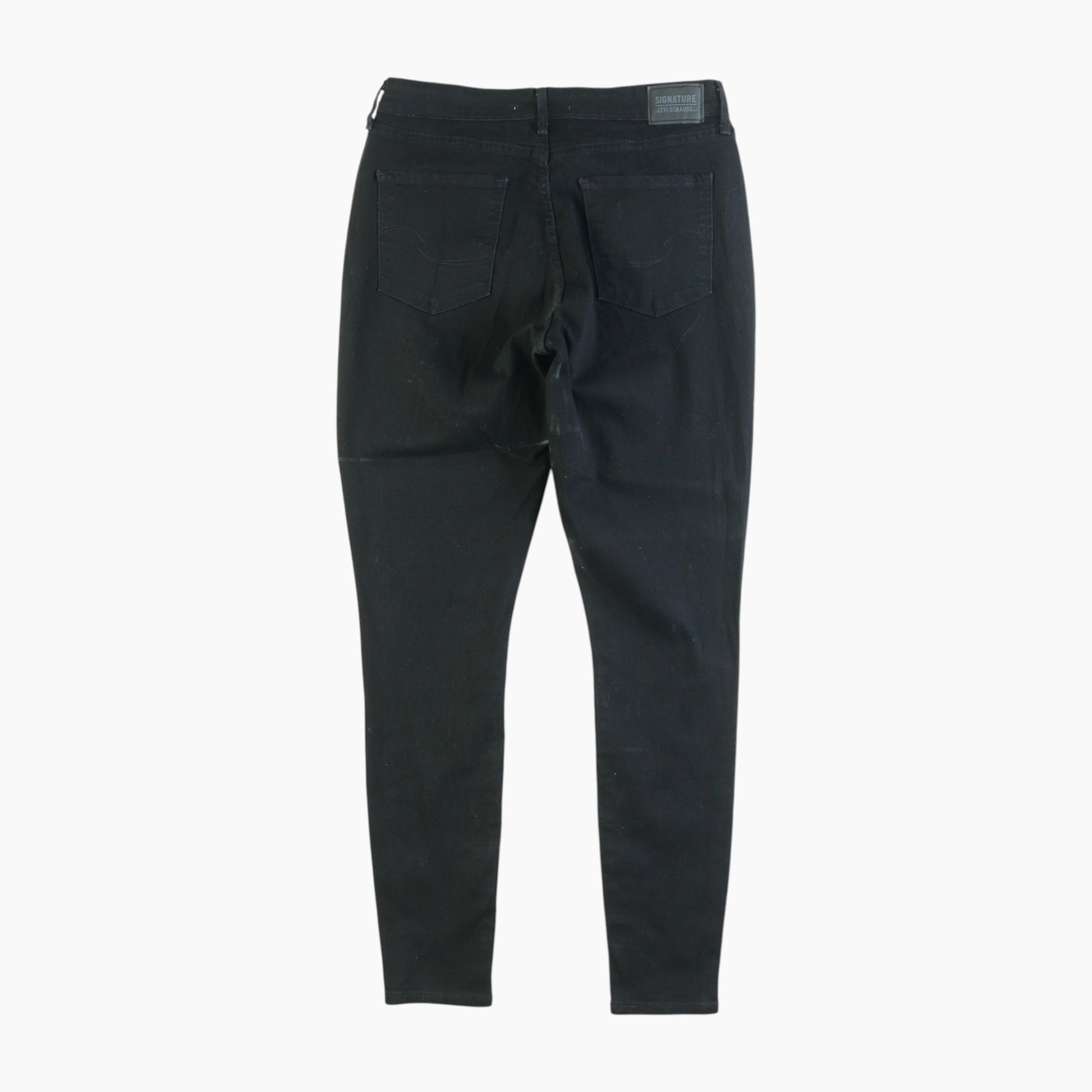 Vintage Signature High Rise Skiny Jeans - Black 31/32