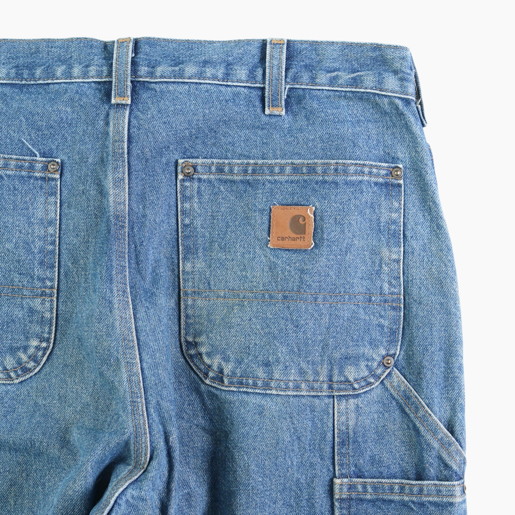 Vintage Double Knee Carpenter Pants - Denim - 34/32