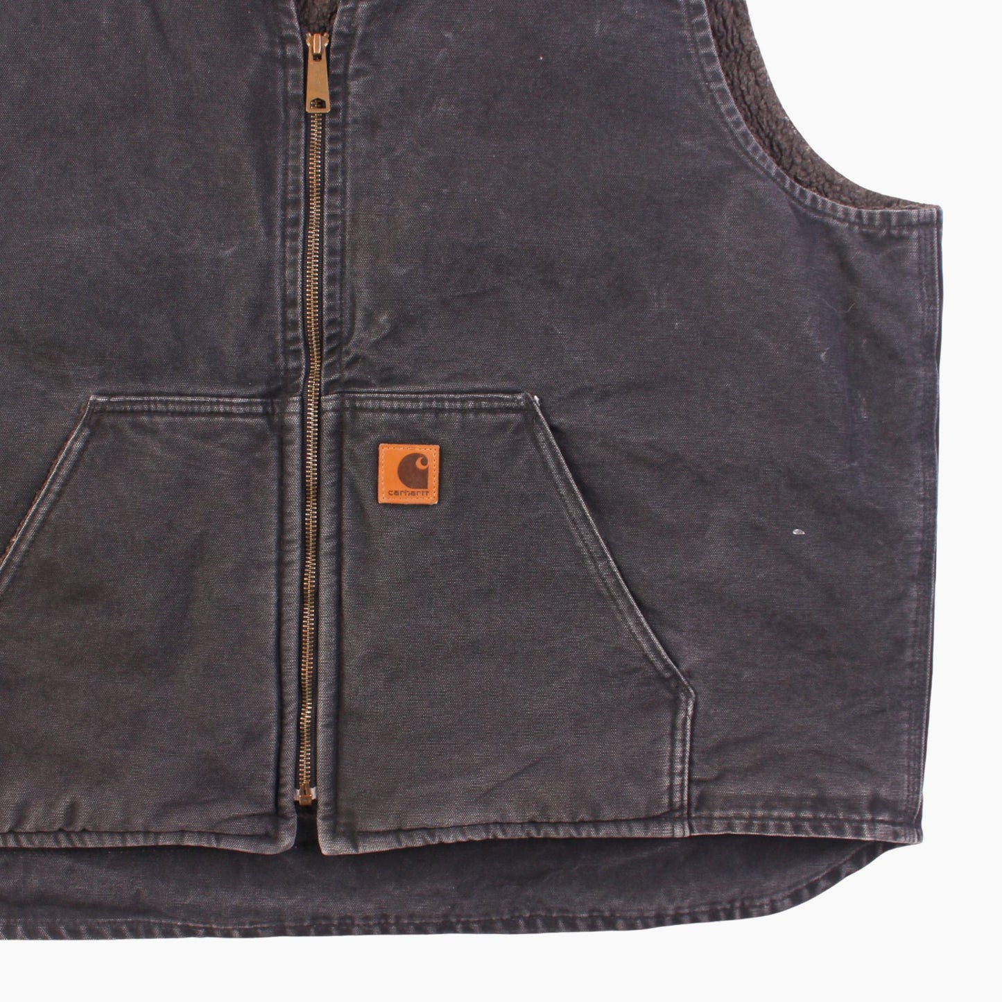 Lined Vest - Washed Black