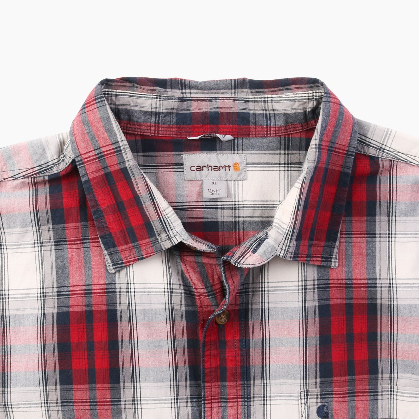 Short Sleeve Work Shirt - Red Check - American Madness