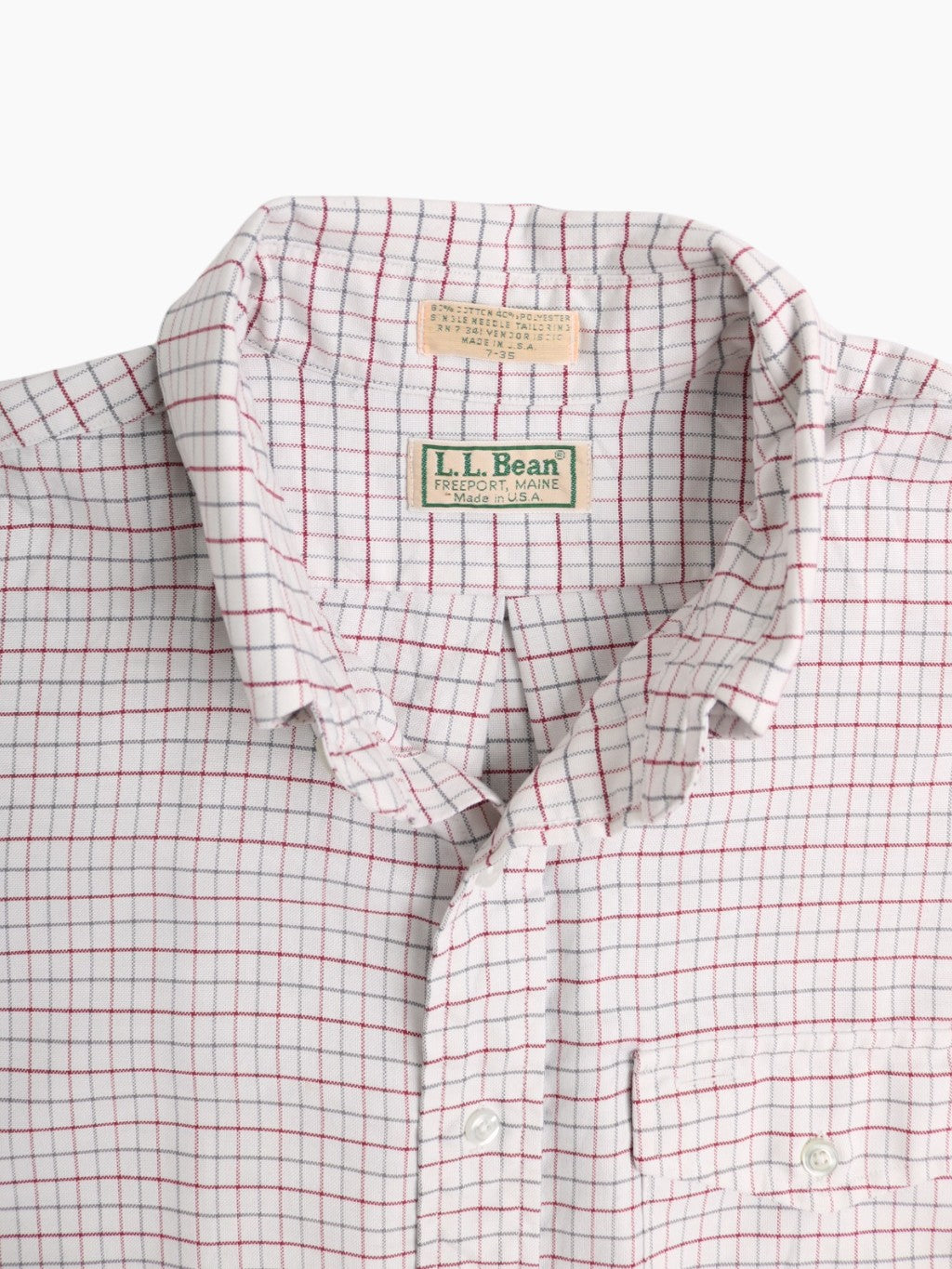 Vintage Shirt - White Check