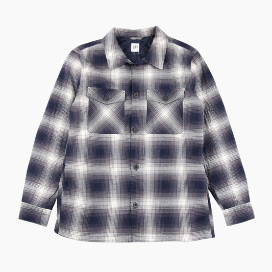 Vintage Flannel Overshirt - Black Check