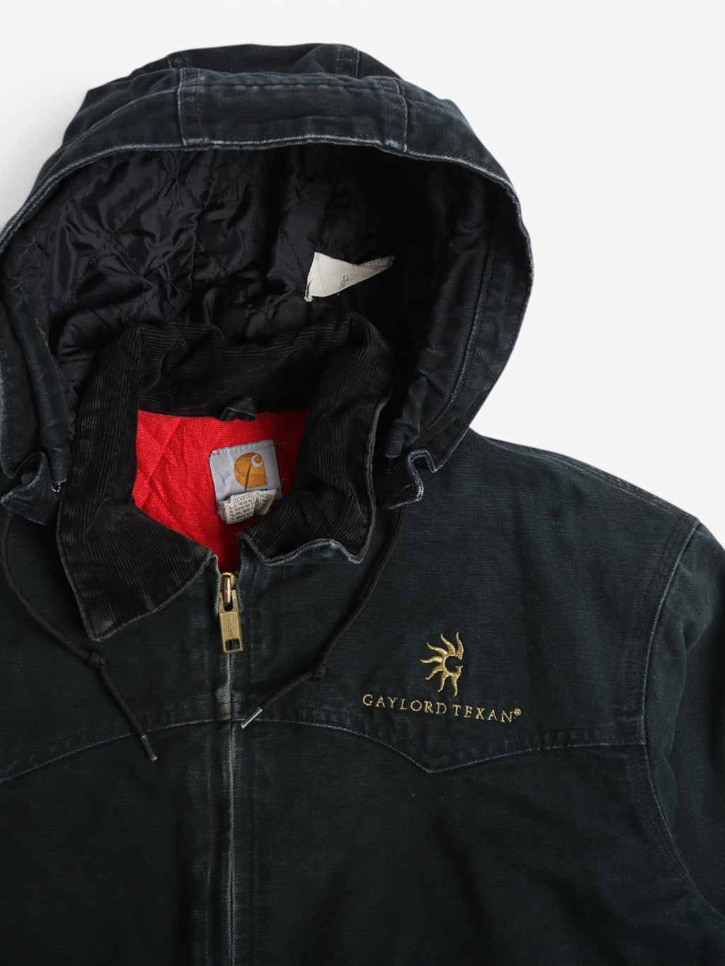 Hooded Santa Fe Bomber Jacket - Black