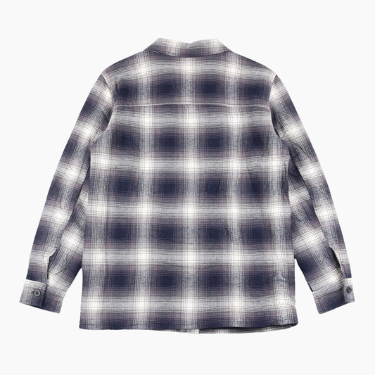 Vintage Flannel Overshirt - Black Check