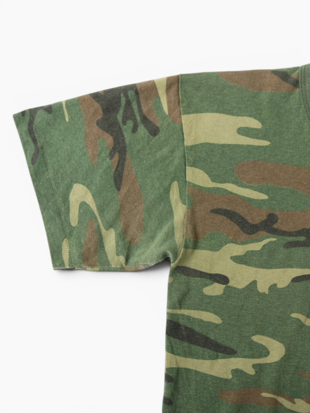 Single Stitch Woodland Camouflage T-Shirt