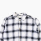 Vintage Flannel Overshirt - Black & White Check