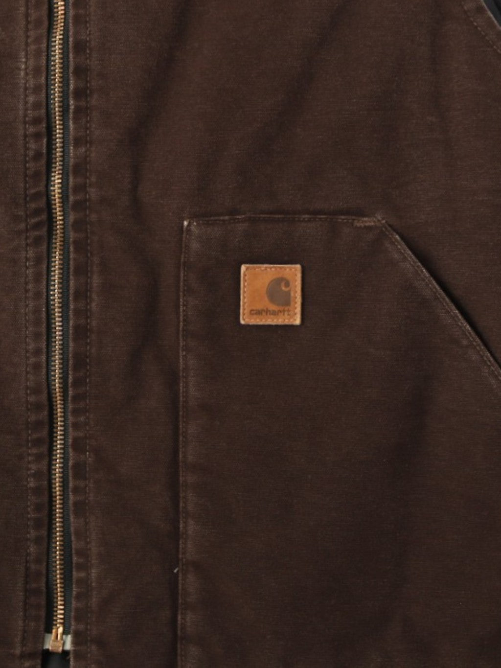 Lined Vest - Brown