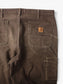 Broken Zip Vintage Double Knee Carpenter Pants - Brown - 36/34
