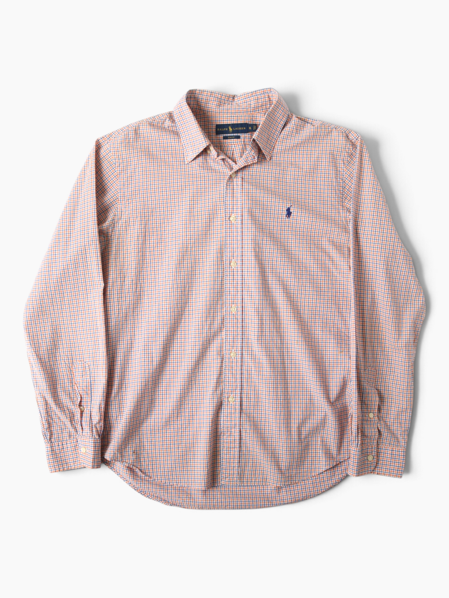 Vintage Shirt - Orange Check